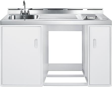 Summit C60ELGLASSNR - 60 Inch Combination Kitchen