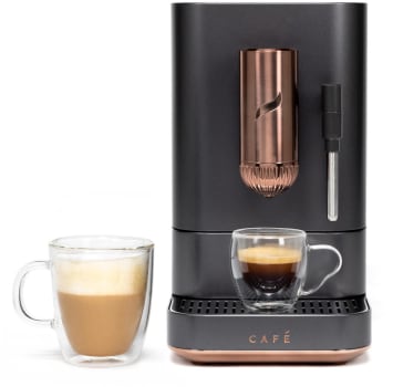 Cafe C7CEBBS3RD3 7 Inch Countertop Automatic Smart Espresso Machine ...