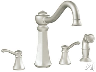 Moen 7068CSL Double Lever Cast Spout Faucet with 10 Inch Reach, 10