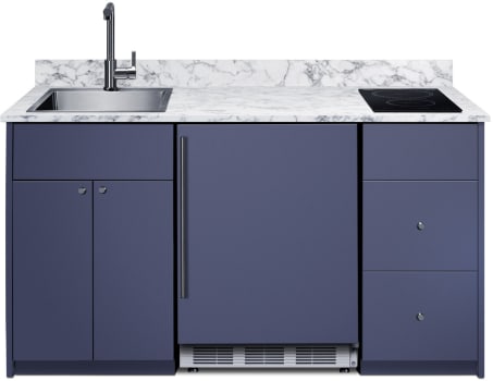 Summit CALDERAMN33ISINKL Caldera Series 63 Inch Turnkey Kitchen