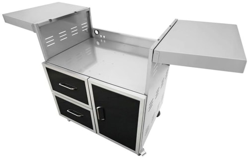 Wildfire WFCART30BSS - 30-Inch Black Stainless Steel Grill Cart