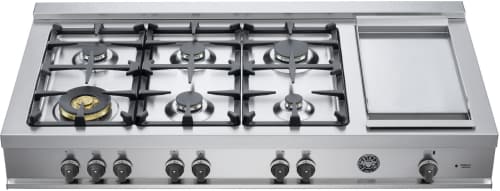 Bertazzoni Cb48m6g00x 48 Inch Gas Rangetop With 6 Sealed Burners