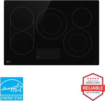 LG CBEW3017BE - 30 Inch Electric Smart Cooktop with 5 Radiant Elements