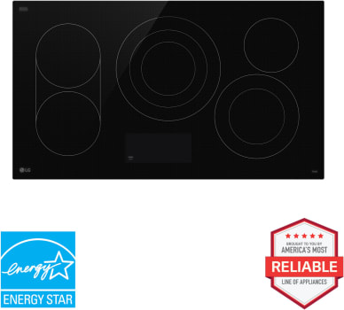 LG CBEW3617BE - 36 Inch Electric Smart Cooktop with 5 Elements