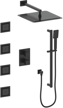 ZLINE CBYSHST3MB - Crystal Bay Thermostatic Shower System in Matte Black