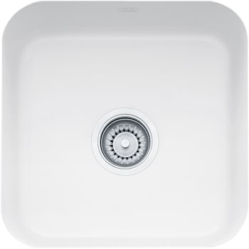 Franke CCK11015WH - Undermount Single Bowl Fireclay Sink - source: https://www.kbauthority.com/franke-cck110-15wh-cisterna-17-inch-undermount-single-bowl-fireclay-sink-white.html