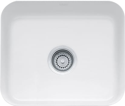 Franke Cck11019wh 21 Inch Undermount Single Bowl Fireclay Sink White Franke Cck11019wh White Main View