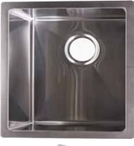 Cameo CDSS16 - 16 Inch Single Bowl Undermount Stainless Steel Sink with 3 1/2” Drain Opening