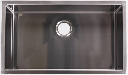 Cameo CDSS32 - 32 Inch Single Bowl Undermount Stainless Steel Sink with 3 1/2” Drain Opening