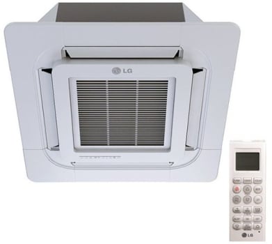 Lg Lcn098hv4 9 000 Btu 4 Way Cassette Ceiling Mounted Indoor Unit With 10 400 Btu Heating Capacity Forced Operation Dehumidification Mode Gold Fin Timer Auto Restart Two Thermistor Control 24 Hour On Off Timer Auto Operation
