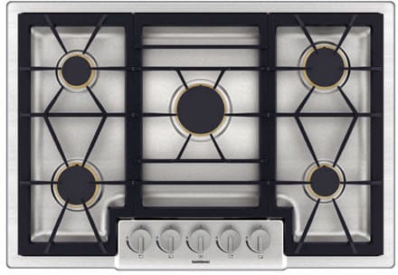 Gaggenau 200 Series CG280210CA - Gaggenau Gas Cooktop with Five Sealed Brass Burners at 47,200 BTU