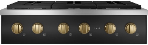 Cafe CGU366P3TD1HRDWR4 - Commercial-Style Gas Rangetop with 6 Burners in Matte Black