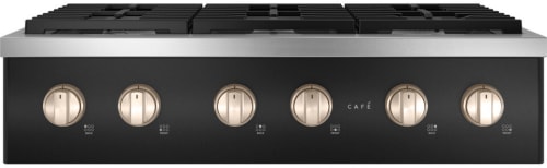 Cafe CGU366P3TD1HRDWR5 - Commercial-Style Gas Rangetop with 6 Burners in Matte Black
