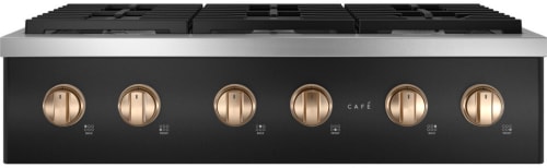 Cafe CGU366P3TD1HRDWR3 - Commercial-Style Gas Rangetop with 6 Burners in Matte Black
