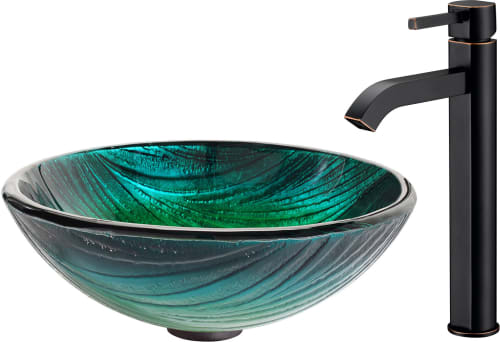 Kraus CGV39119MM1007ORB - Nei Glass Vessel Sink