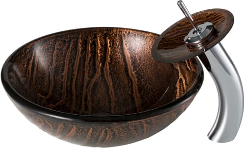 Kraus Nature Series CGV39819MM10CH - Brown Bathroom Sink