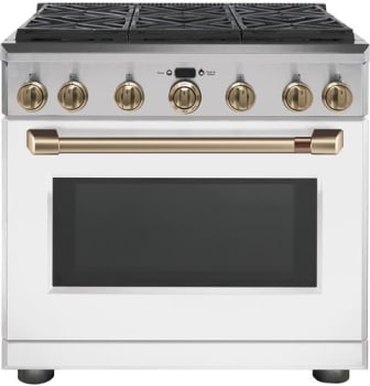 Cafe C2Y366P4MW2 - Matte White with Brushed Bronze Hardware (Standard)