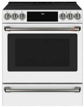 Cafe CAHARDWARE1 - 30 Inch Slide In Range with Brushed Black Handles