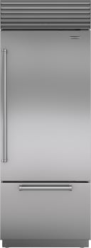 Sub-Zero Classic Series CL3050UIDSPR - 30-inch Classic Over-and-Under Refrigerator/Freezer with Internal Dispenser