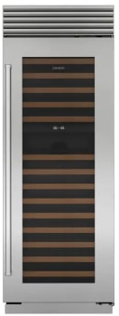 Sub-Zero Classic Series CL3050WASTR - 30 Inch Built-In Dual Zone Wine Cooler in Front View