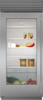 Sub-Zero Classic Series CL3650RGSTL - 36-inch Classic Refrigerator with Glass Door