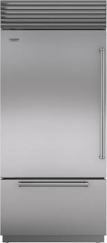 Sub-Zero Classic Series CL3650UIDSPL - 36-inch Classic Over-and-Under Refrigerator/Freezer with Internal Dispenser