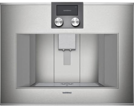 Gaggenau Cm470711 24 Inch Built In Coffee Machine With Aroma Brewing Technology Tft Touch Display Personalized Brews Continuous Flow Heater One Touch Operation Single Portion Cleaning Integrated Milk System And Automatic Door Opening