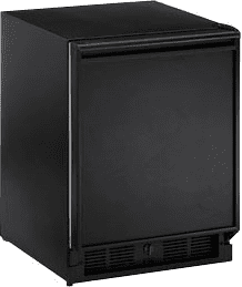 U Line Ulnco29b03a 2 1 Cu Ft Compact Marine Refrigerator Freezer Combo With 24 12 Oz Bottle Capacity 44 12 Oz Can Capacity 8 Lbs Ice Production Per Day 2 Fixed Door Compartments And Ada Compliant Black 115v