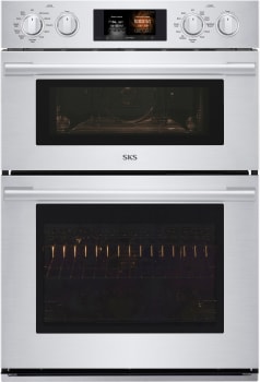SKS SKSCV3002S - 30 Inch Double Combination Electric Smart Wall Oven