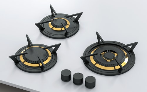 Tulip Cooking Connecticut 19542 - Three Burner Modular Gas Cooktop