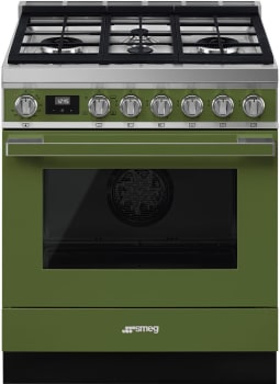Smeg Portofino CPF30UGGOG - Olive Green