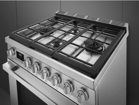 smeg 30 dual fuel range