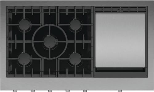 Fisher & Paykel Series 9 CPV3485GDN - 48 Inch Professional Rangetop: 5 Burners with Griddle