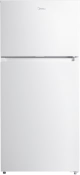Midea MRT14D2BWW - 28 Inch Freestanding Top Freezer Refrigerator