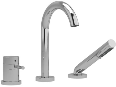 Rohl RIU™ RU19C - Riu™ 3-Hole Deck Mount Tub Filler in Chrome