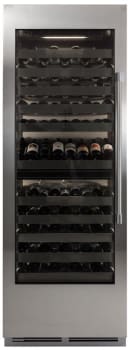 Perlick C-Series CR30D24LL - 30 Inch Dual-Zone Wine Column in Front View