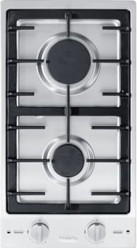 Miele CombiSet CS10122LP - 12 Inch Gas Cooktop with 2 Sealed Burners (Front View)