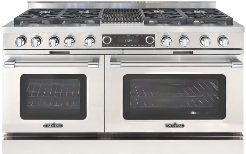 Capital Grand Chef CSB604B4N - 60 Inch Grand Chef Freestanding Dual Fuel Range with 8 Sealed Burners + BBQ Grill