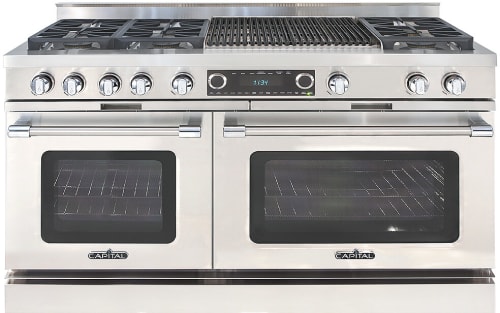 Capital Grand Chef CSB604BB2N - 60 Inch Grand Chef Freestanding Dual Fuel Range with 6 Sealed Burners + 24" BBQ Grill