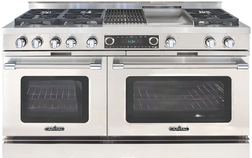 Capital Grand Chef CSB604BG2N - 60 Inch Grand Chef Freestanding Dual Fuel Range with 6 Sealed Burners + BBQ Grill/Thermo-Griddle™