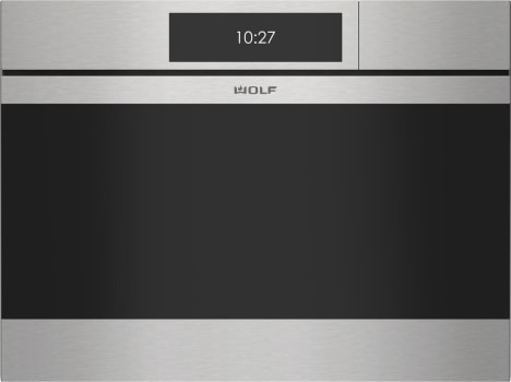 Wolf M Series Contemporary CSOP2450CMS - 24 Inch Contemporary Plumbed Handleless Convection Steam Oven