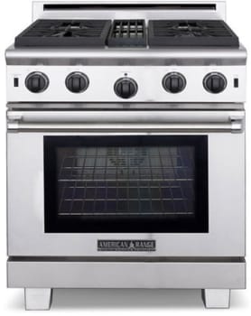 American Range Arrob430n 30 Inch Freestanding Professional Gas Range With 4 Open Burners 4 3 Cu Ft Innovection Oven Manual Clean Infrared Broiler And Island Trim Included Natural Gas