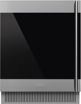 Smeg Classic Design CVIU338LX1 - 24 Inch Built In Under Top Wine Cooler with 38 Bottle Capacity
