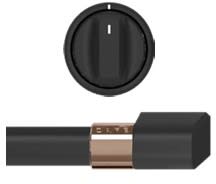 Cafe CXFCHHKPMFB Front Control Induction Knobs & Handles: Flat Black