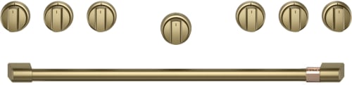 Cafe CXPR6HKPTCG - Brushed Brass Handle & Knob Set