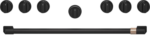Cafe CXPR6HKPTFB - Flat Black Handle & Knob Set