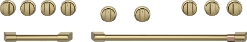 Cafe CXPR8HKPTCG - Brushed Brass Handle & Knob Set