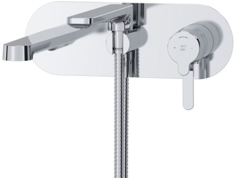 Rohl Nibi™ TNB21C - Nibi™ Wall Mount Thermostatic / Pressure Balance Tub Filler Trim with Hand Shower in Chrome