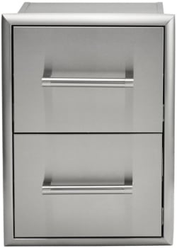 Coyote C32DC - 16 Inch Stainless Steel Double Drawer Cabinet