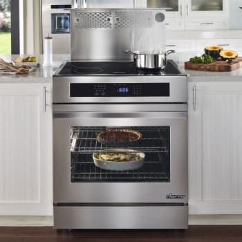 Dacor Rnr30nic 30 Inch Slide In Electric Range With 4 Induction Dacor Renaissance Rnr30nic Lifestyle View